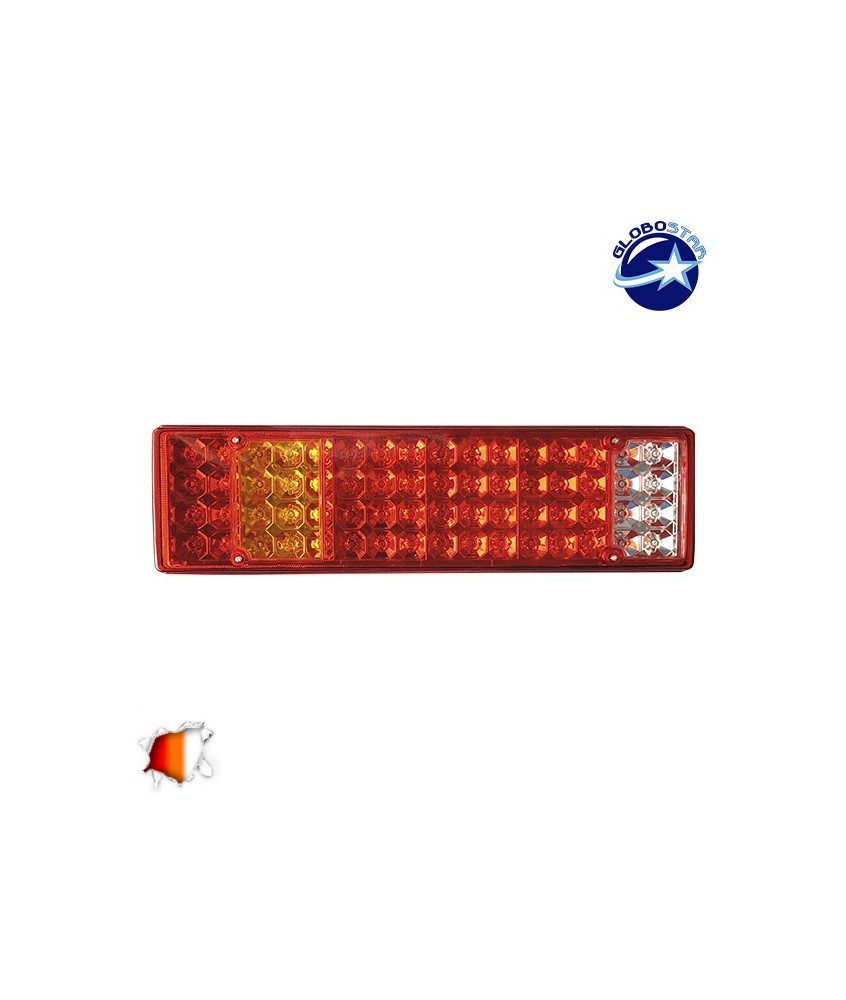 Πίσω Φανάρι Φορτηγού 64 LED 24 Volt Universal Αδιάβροχο IP66 GloboStar 75497